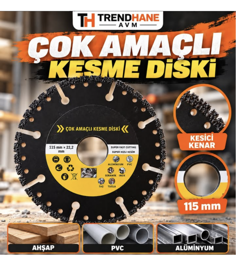 Çok Amaçlı Kesme Diski 115mm Çok Amaçlı Kesme Diski 115mm