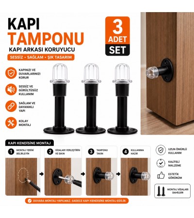 3 Adet Kapı Tamponu Kapı Stoperi | Duvar ve Kapı Koruyucu Sessiz Çarpma Önleyici SİYAH RENK 3 Adet Kapı Tamponu Kapı Stoperi | Duvar ve Kapı Koruyucu Sessiz Çarpma Önleyici SİYAH RENK