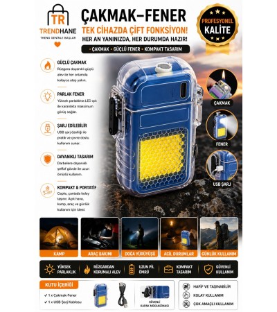 Çakmak-Fener Mini Şarjlı Led Çok Amaçlı SDR-Z-114