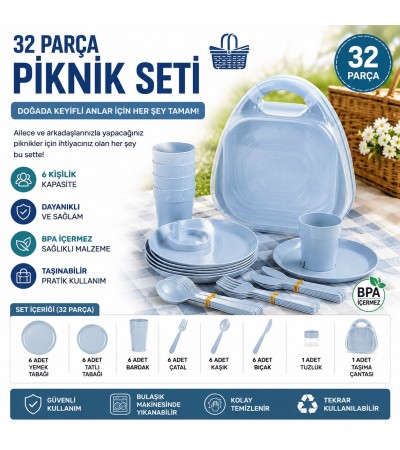CLEEN LİFE 31 PARÇA PİKNİK SETİ